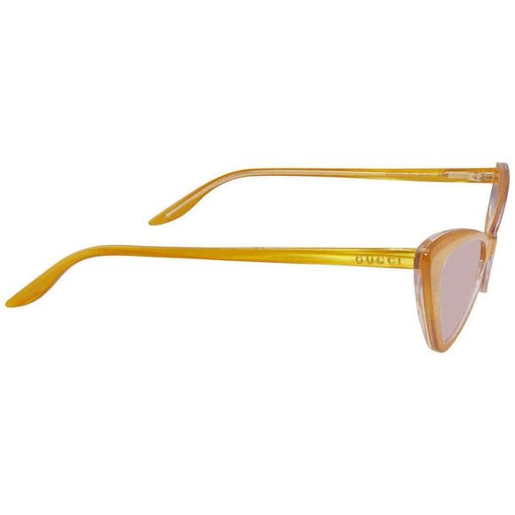 NEW Gucci Pink and Brown Cat Eye Women\'s Sunglasses